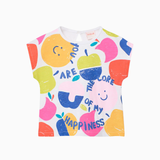 Maglia a Maniche Corte - Boboli con Stampa Mele Colorate