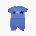 Tutina Corta Neonato - Neonato in Maglia con Macchinine