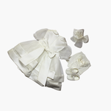 Set Vestito - Le Bebè con Fascia e Scarpe Panna