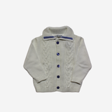 Cardigan - Baby Graziella Panna con Bottoni Blu