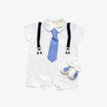 Gift Box Bimbo - Tutina Corta con Cravatta e Scarpine