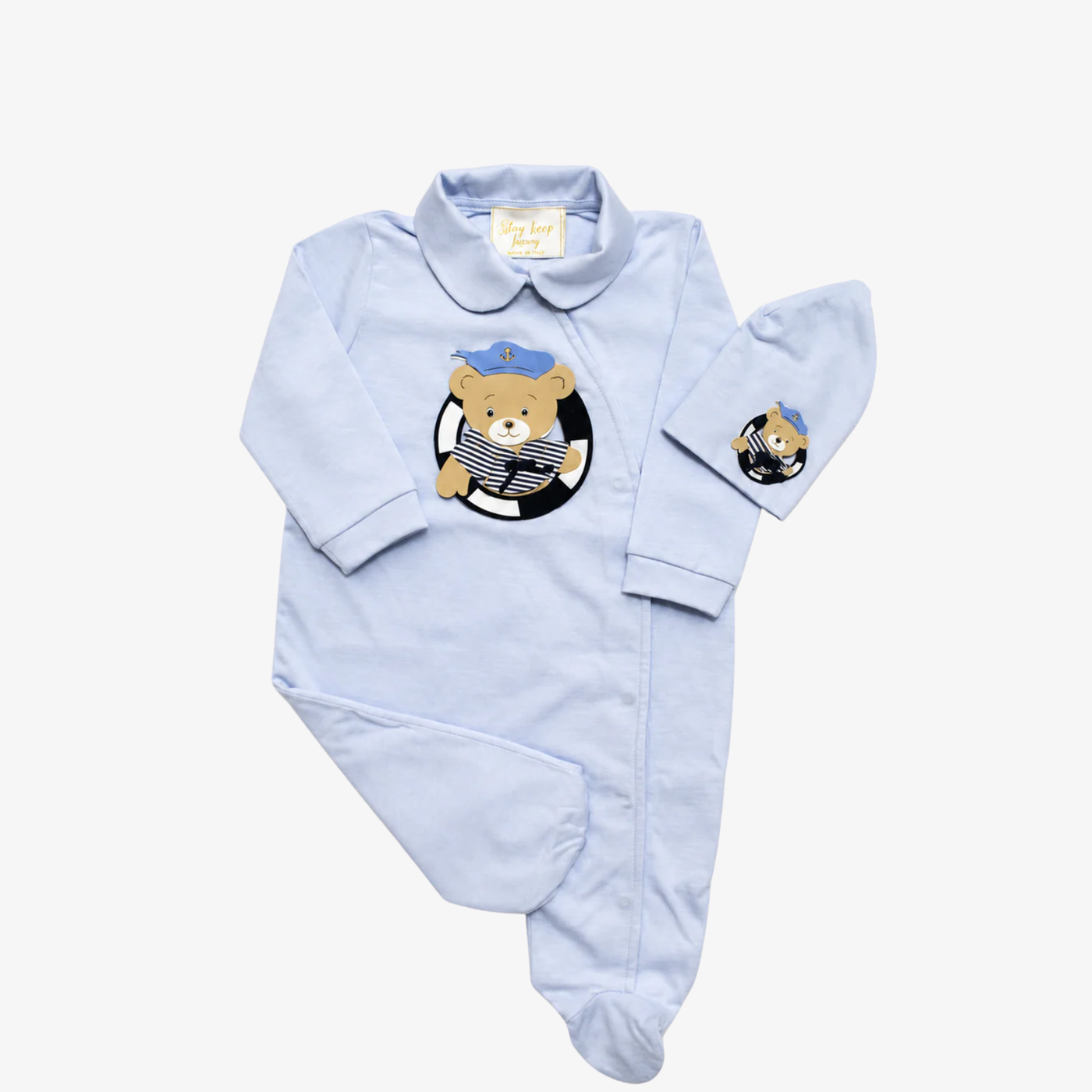 Gift Box Bimbo - Tutina Lunga Orso Marinaio