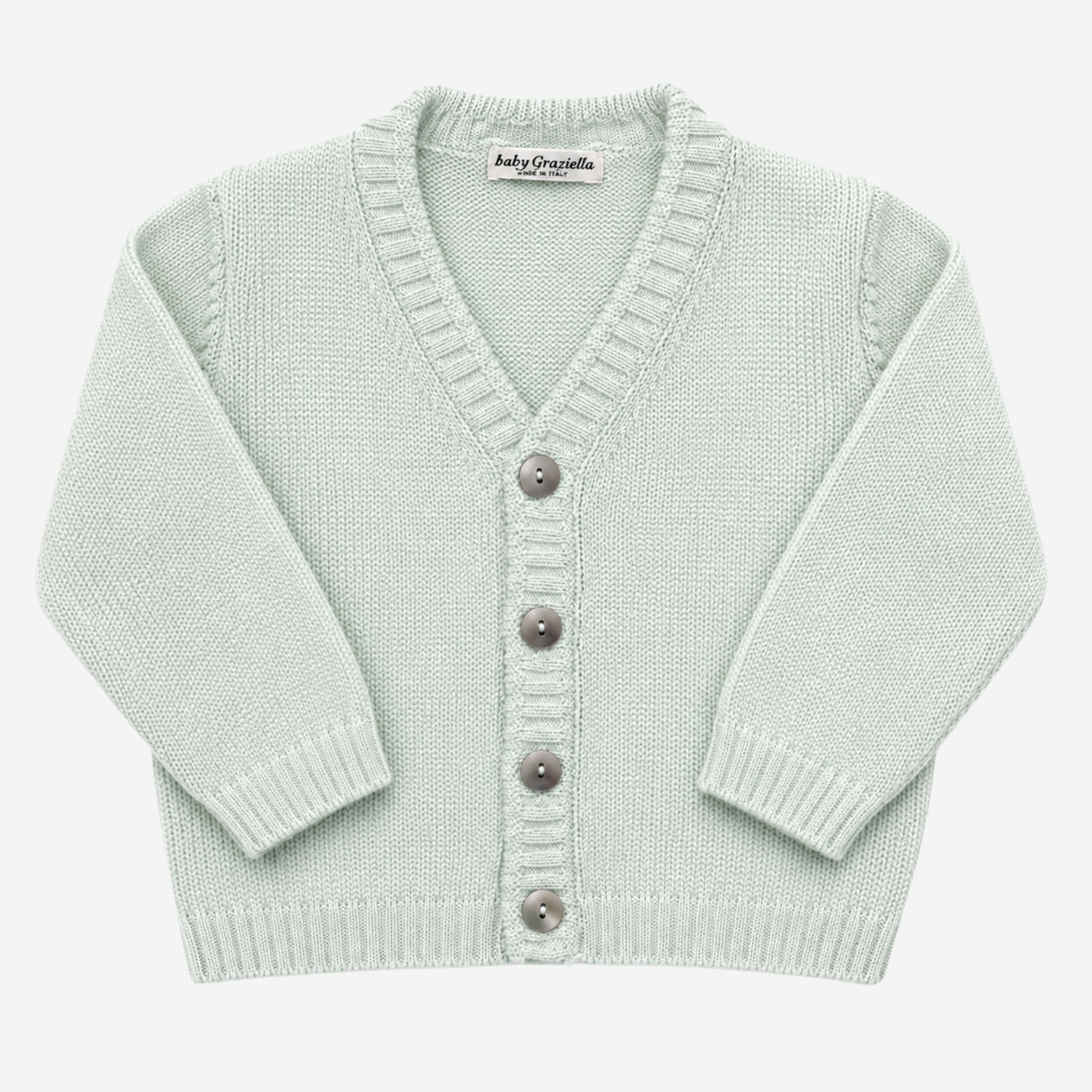 Cardigan - Baby Graziella Verde Acqua con Bottoni