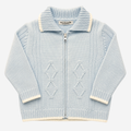Cardigan - Baby Graziella Celeste con Cerniera