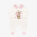 Tutina - Le Bebé con Orsetto e Dettagli Rosa