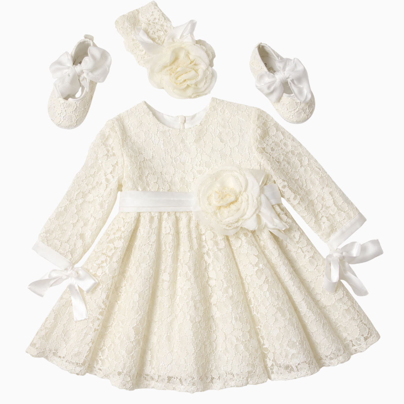 Set Cerimonia - Aletta con Vestito in Pizzo