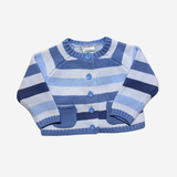Cardigan - Boboli a Righe Blu e Celeste