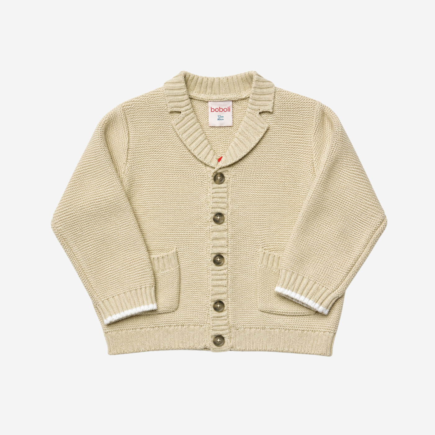 Cardigan - Boboli Beige con Bottoni