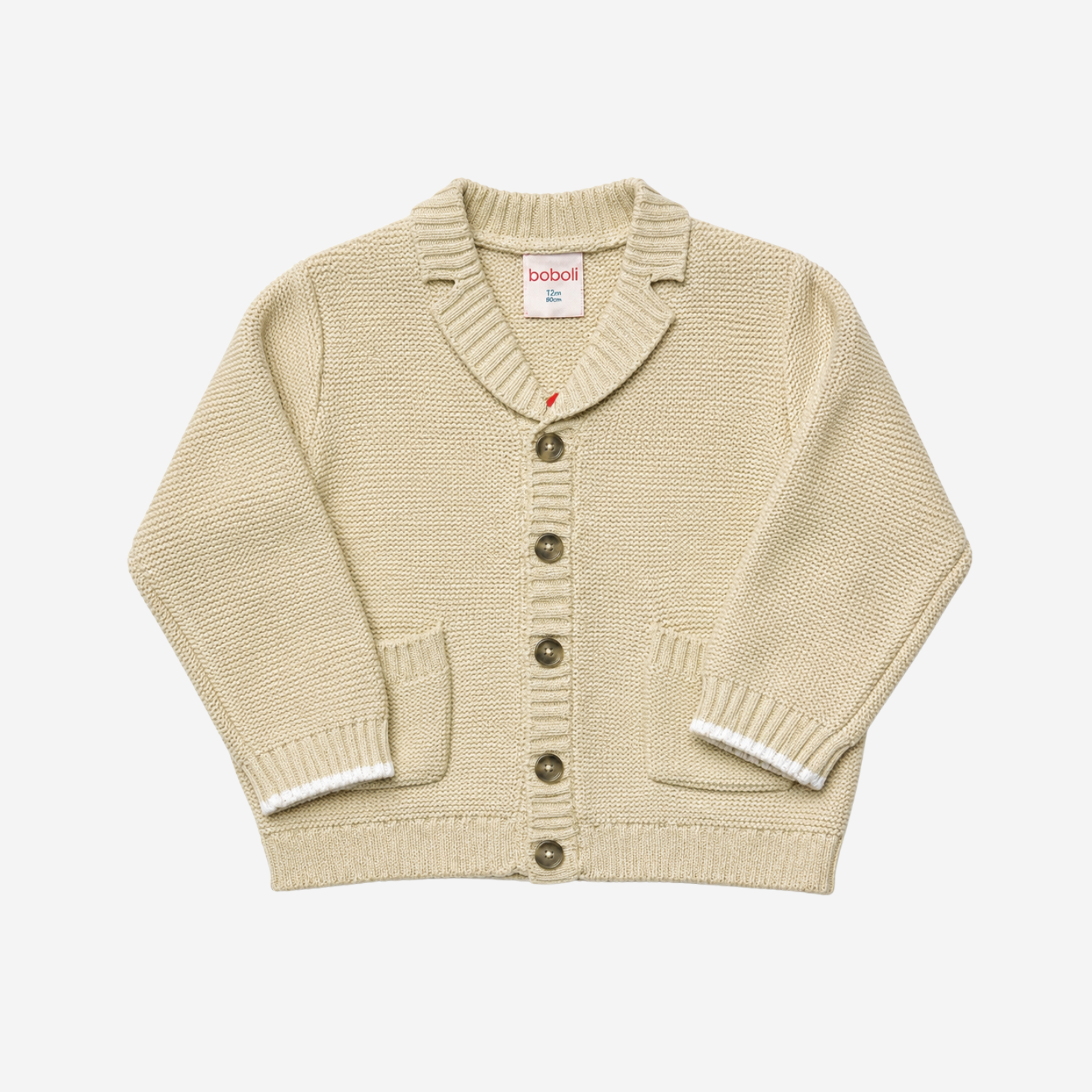 Cardigan - Boboli Beige con Bottoni