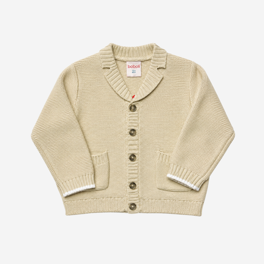 Cardigan - Boboli Beige con Bottoni