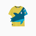 Maglia a Maniche Corte - in Cotone con Squalo