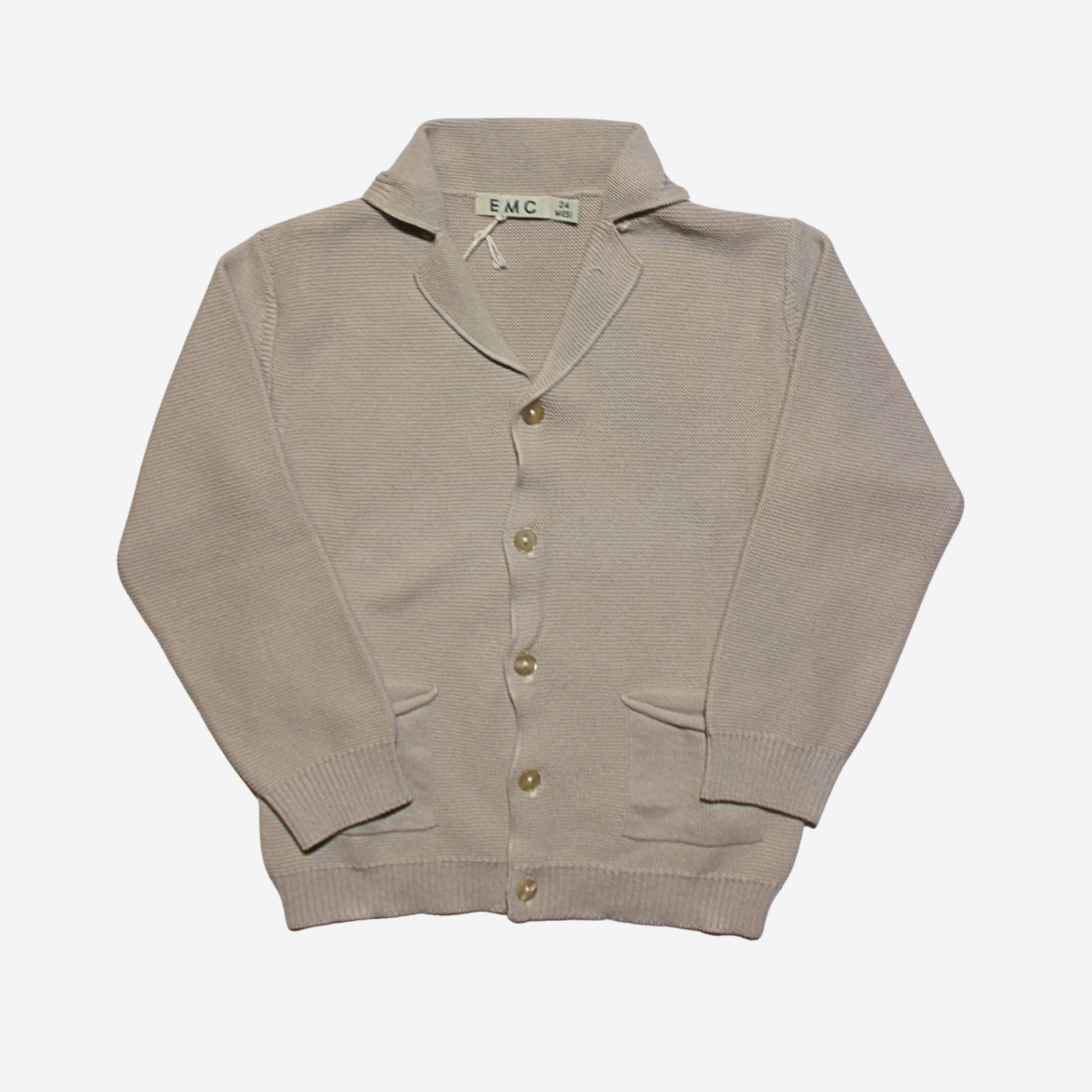 Cardigan - EMC Beige in Maglia con Bottoni