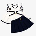 Completo Casacca - Le Bebé con Gonna Blu