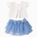 Completo Due Pezzi - Le Bebe con Maglia e Gonna in Tulle