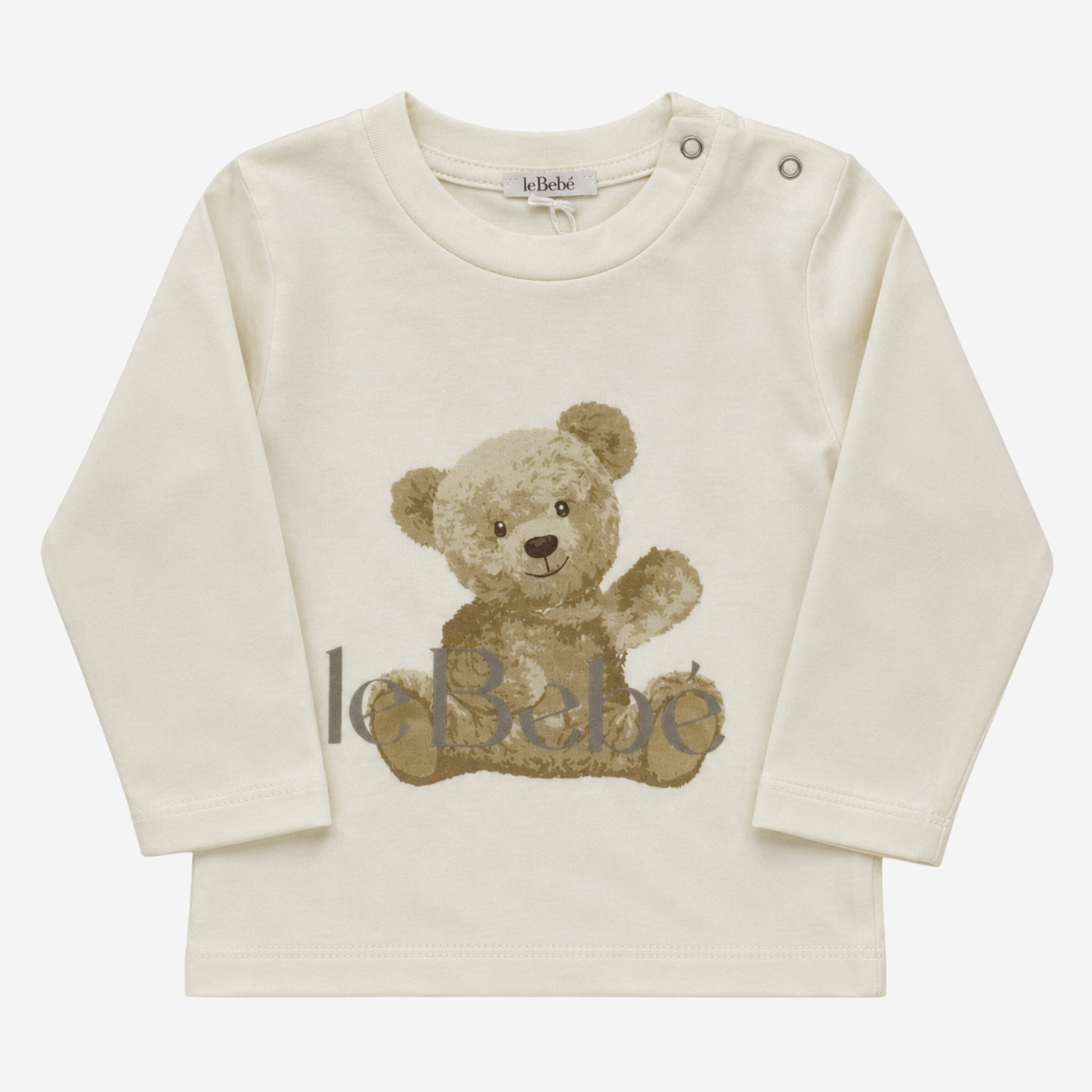 T-shirt - Le Bebè Panna con Orsetto