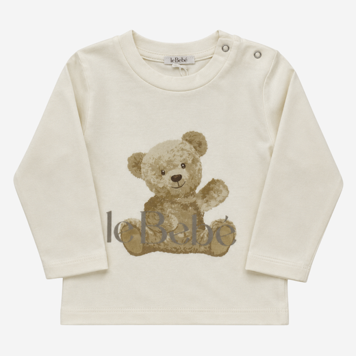 T-shirt - Le Bebè Panna con Orsetto