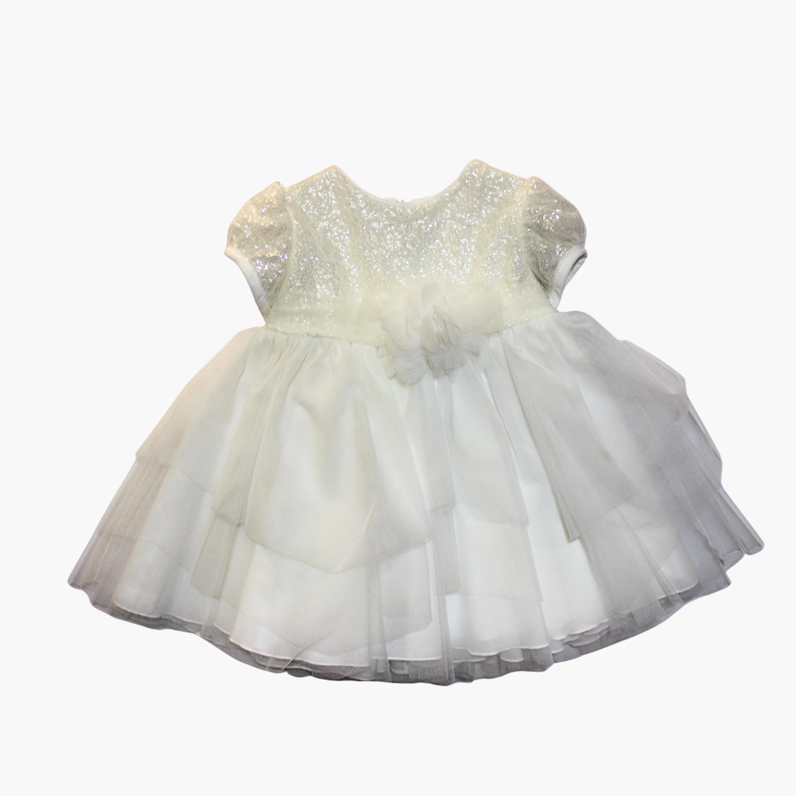 Vestito - Aletta Paillettes Bianco in Tulle