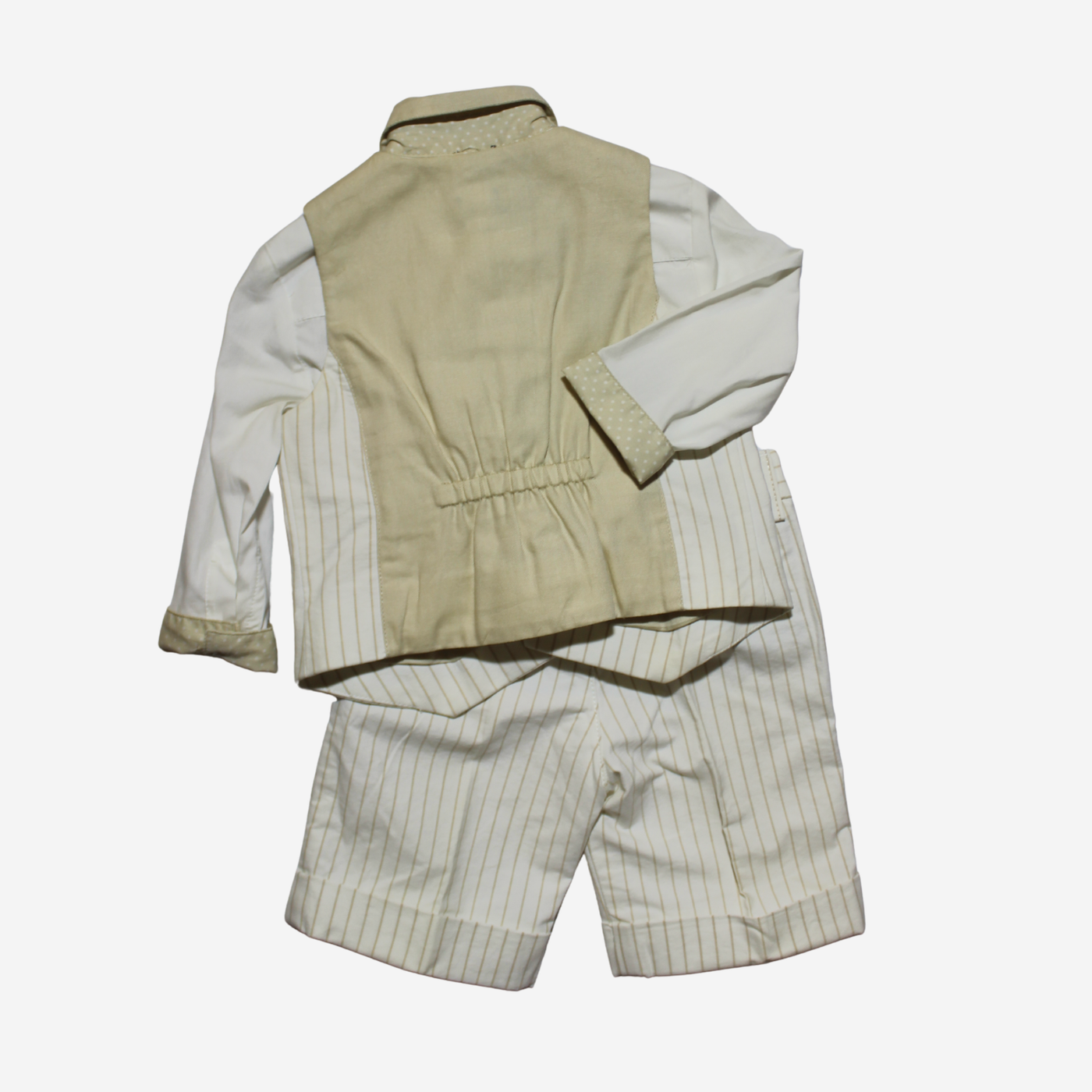Completo Gessato - a Righe con Gilet e Shorts