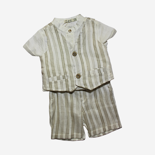 Completo - EMC a Righe con Camicia e Gilet