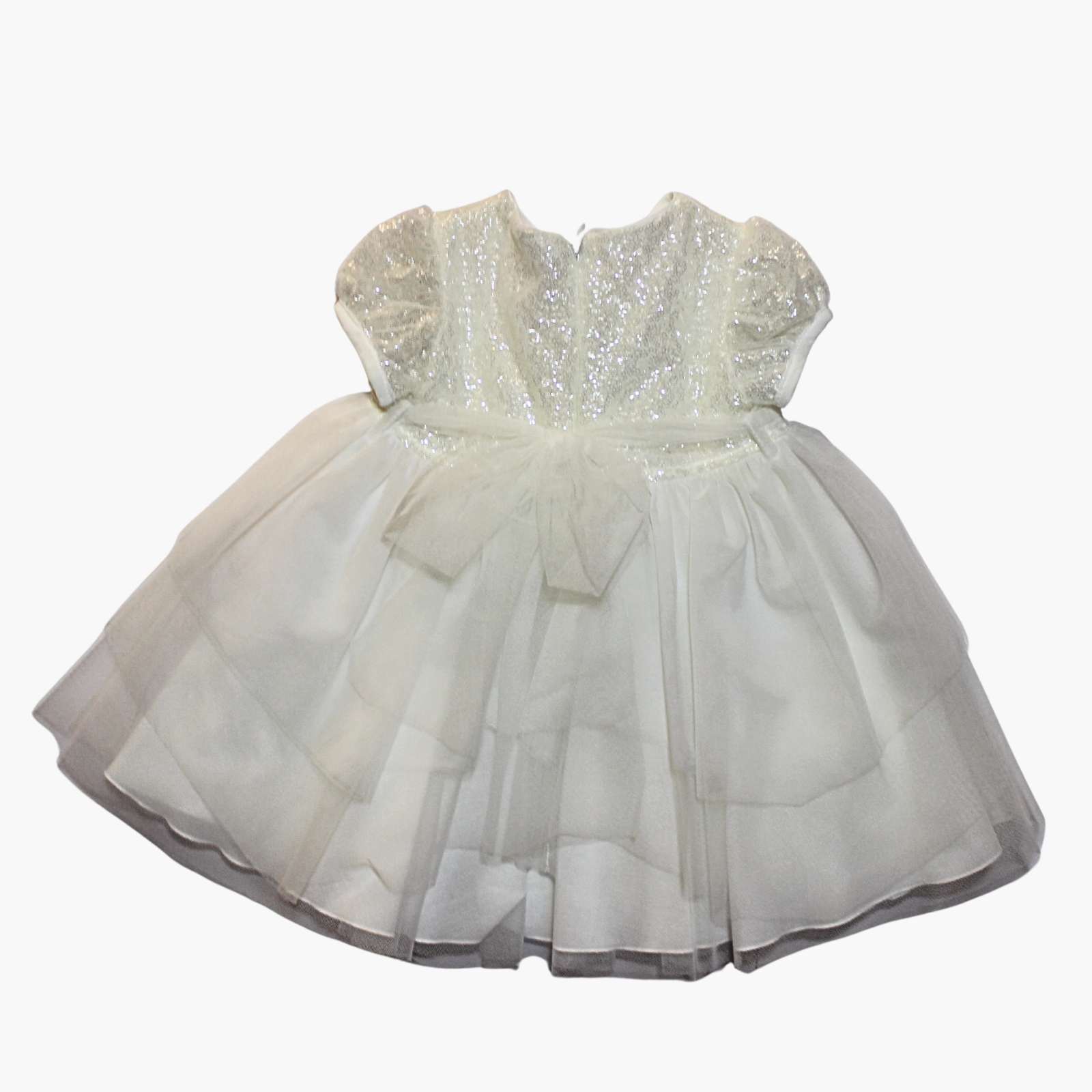 Vestito - Aletta Paillettes Bianco in Tulle