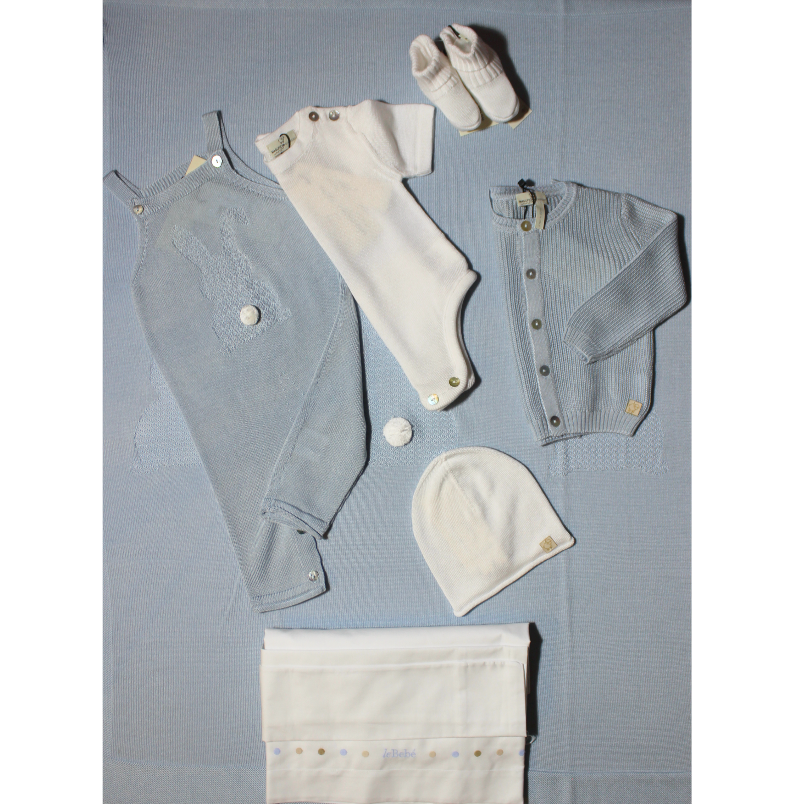 Set Nascita Neonato - con Lenzuolo e Coperta