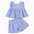 Completo in Lino - Le Bebe con Casacca e Pantaloncino