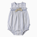 Pagliaccetto -  Rigato con Fiocco Beige