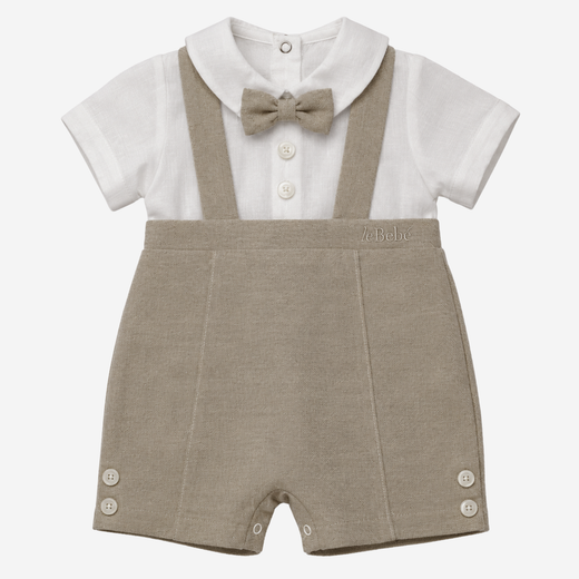 Pagliaccetto - Le Bebè Beige con Papillon