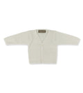Cardigan La Stupenderia da neonato beige con scollo a V e bottoni