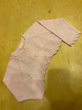 Cardigan neonata rosa traforato con bordo decorato – Boboli