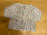 Cardigan neonata floreale con bottoni rossi – Absorba