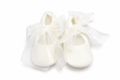 Scarpine Neonata Avorio con Maxi Fiocchi in Tulle – Delizie Baby