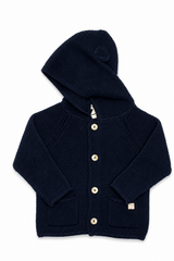 Cardigan Baby Maglificio di Verona con Cappuccio