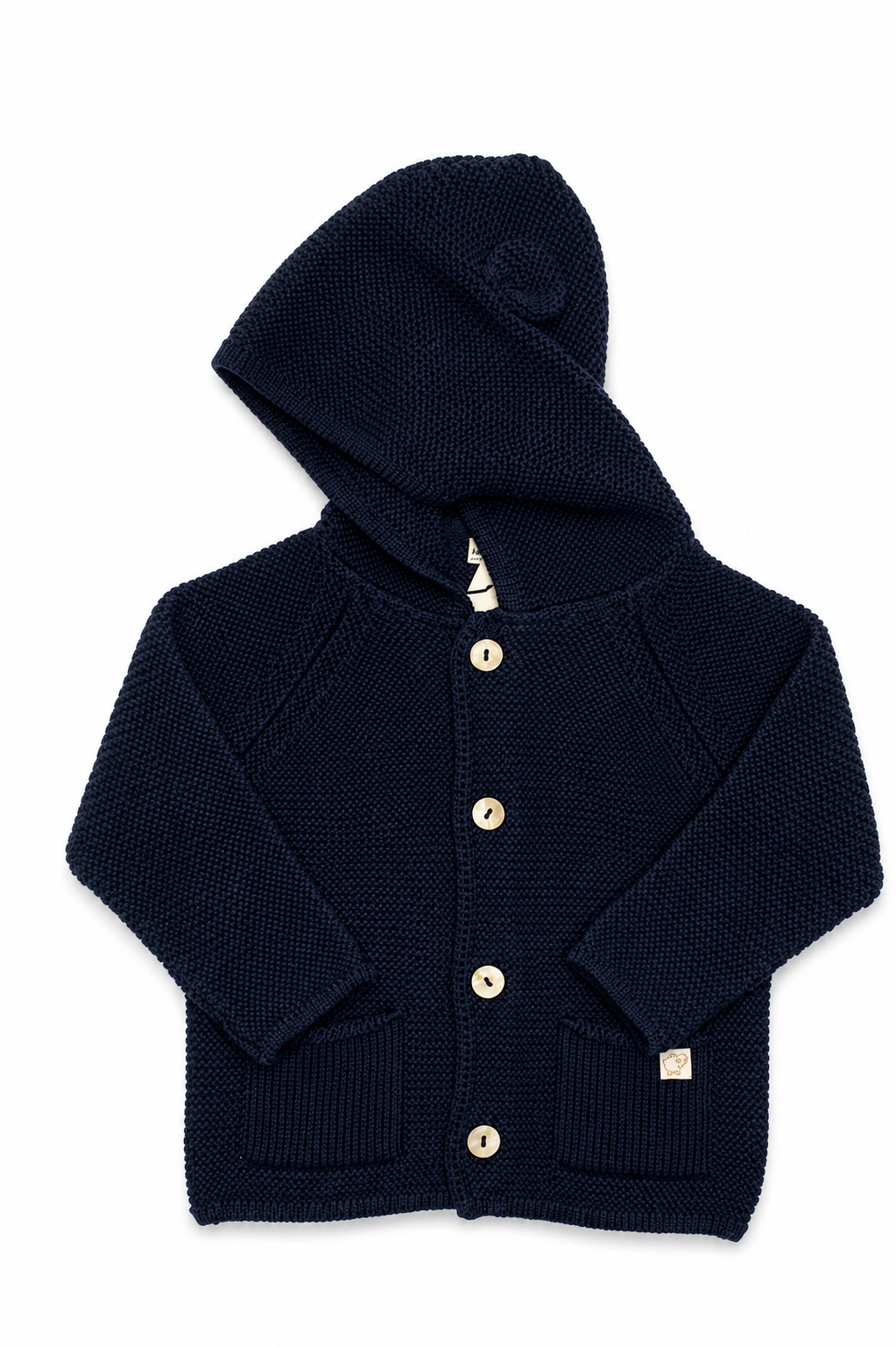 Cardigan Baby Maglificio di Verona con Cappuccio