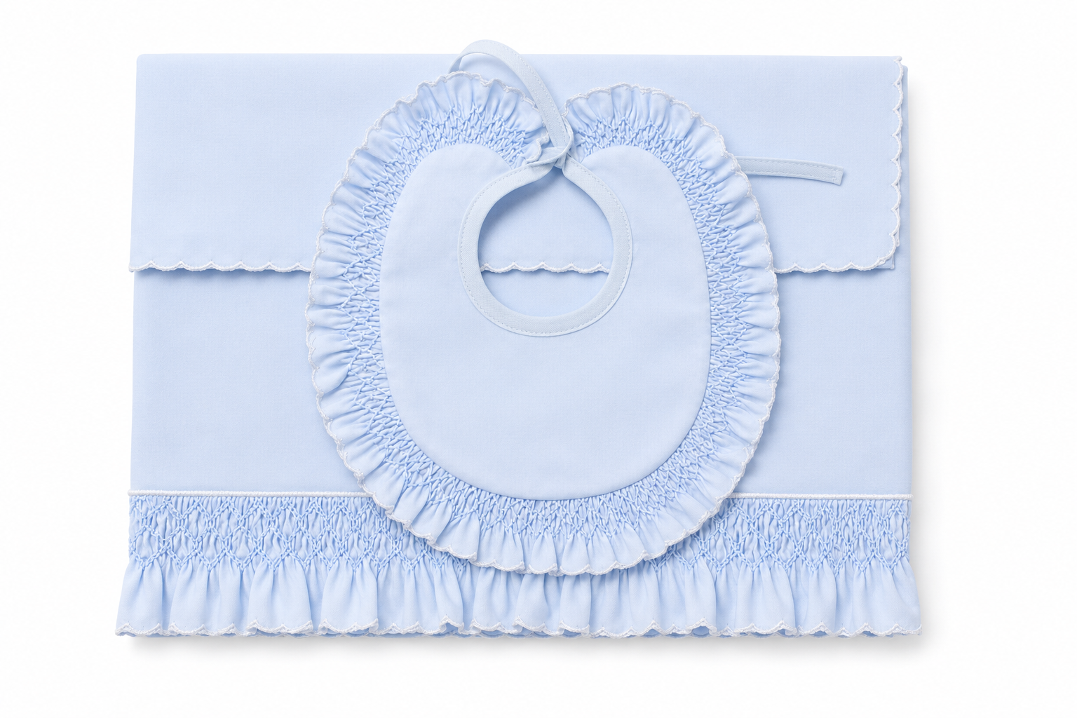 Set Lenzuola Neonato con Merletto Coordinato – Piccola Giuggiola